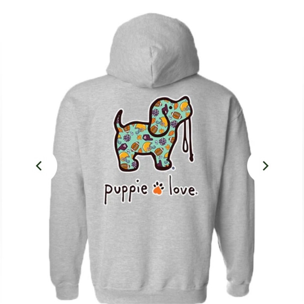 Puppie Love Football Hoodie
